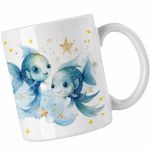 Casa si Gradina - Bucatarie si vesela - Cani si pahare - Cani si cesti - Cana Pesti Baby Zodiac Horoscop Pisces Astrologie CoolTrend, alba, 330ml - Infinity.ro
