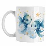 Casa si Gradina - Bucatarie si vesela - Cani si pahare - Cani si cesti - Cana Pesti Baby Zodiac Horoscop Pisces Astrologie CoolTrend, alba, 330ml - Infinity.ro