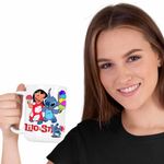 Casa si Gradina - Bucatarie si vesela - Cani si pahare - Cani si cesti - Cana Lilo and Stitch Ice Cream CoolTrend, alba, 330ml - Infinity.ro