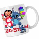 Casa si Gradina - Bucatarie si vesela - Cani si pahare - Cani si cesti - Cana Lilo and Stitch Ice Cream CoolTrend, alba, 330ml - Infinity.ro