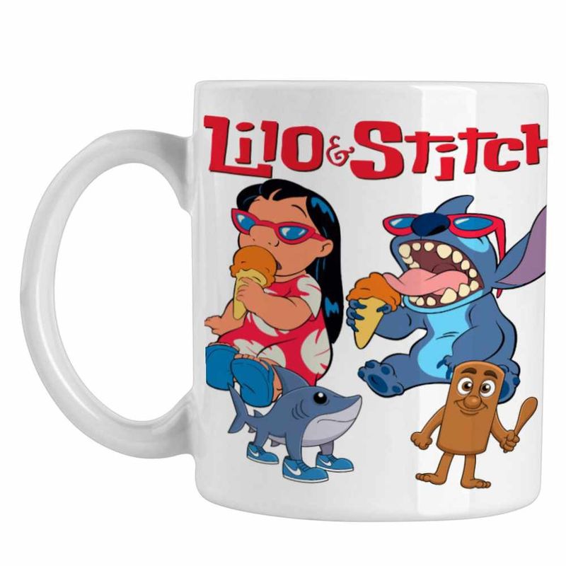 Casa si Gradina - Bucatarie si vesela - Cani si pahare - Cani si cesti - Cana Lilo Stitch Cool Vibes CoolTrend, alba, 330ml - Infinity.ro