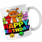 Casa si Gradina - Bucatarie si vesela - Cani si pahare - Cani si cesti - Cana Sprunki Happy Birthday Gamer CoolTrend, alba, 330ml - Infinity.ro