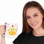 Casa si Gradina - Bucatarie si vesela - Cani si pahare - Cani si cesti - Cana Squishmallows Puisor Ferma CoolTrend, alba, 330ml - Infinity.ro