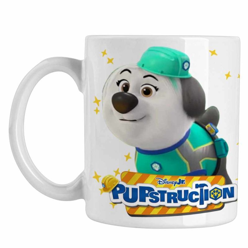 Casa si Gradina - Bucatarie si vesela - Cani si pahare - Cani si cesti - Cana Pupstruction Luna Catelusi Constructori Meseriasi CoolTrend, alba, 330ml - Infinity.ro