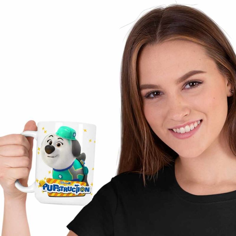 Casa si Gradina - Bucatarie si vesela - Cani si pahare - Cani si cesti - Cana Pupstruction Luna Catelusi Constructori Meseriasi CoolTrend, alba, 330ml - Infinity.ro