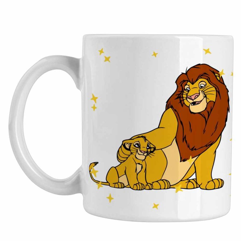 Casa si Gradina - Bucatarie si vesela - Cani si pahare - Cani si cesti - Cana Mufasa Simba Regele Leu Lion King CoolTrend, alba, 330ml - Infinity.ro