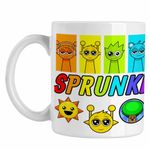 Casa si Gradina - Bucatarie si vesela - Cani si pahare - Cani si cesti - Cana Sprunki Music Notes Gamer CoolTrend, alba, 330ml - Infinity.ro