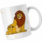 Casa si Gradina - Bucatarie si vesela - Cani si pahare - Cani si cesti - Cana Mufasa Simba Regele Leu Lion King CoolTrend, alba, 330ml - Infinity.ro