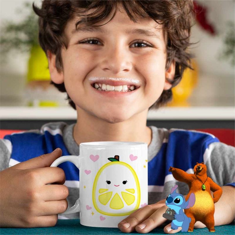 Casa si Gradina - Bucatarie si vesela - Cani si pahare - Cani si cesti - Cana Squishmallows Lamaie CoolTrend, alba, 330ml - Infinity.ro