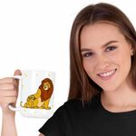 Casa si Gradina - Bucatarie si vesela - Cani si pahare - Cani si cesti - Cana Mufasa Simba Regele Leu Lion King CoolTrend, alba, 330ml - Infinity.ro