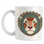 Casa si Gradina - Bucatarie si vesela - Cani si pahare - Cani si cesti - Cana Leu Zodiac Horoscop Leo Mandala Astrologie CoolTrend, alba, 330ml - Infinity.ro