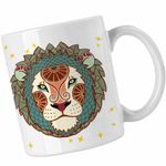 Casa si Gradina - Bucatarie si vesela - Cani si pahare - Cani si cesti - Cana Leu Zodiac Horoscop Leo Mandala Astrologie CoolTrend, alba, 330ml - Infinity.ro