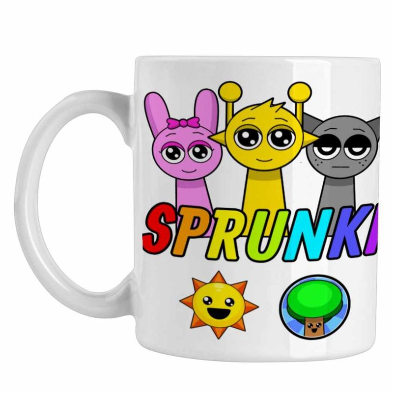 Casa si Gradina - Bucatarie si vesela - Cani si pahare - Cani si cesti - Cana Sprunki Music Game CoolTrend, alba, 330ml - Infinity.ro