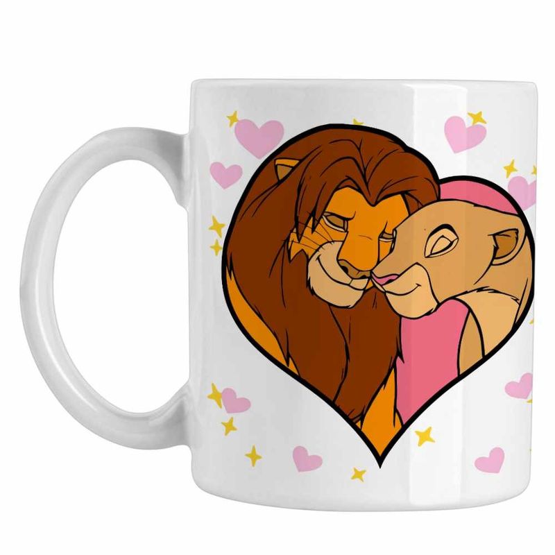 Casa si Gradina - Bucatarie si vesela - Cani si pahare - Cani si cesti - Cana Regele Leu Love CoolTrend, alba, 330ml - Infinity.ro