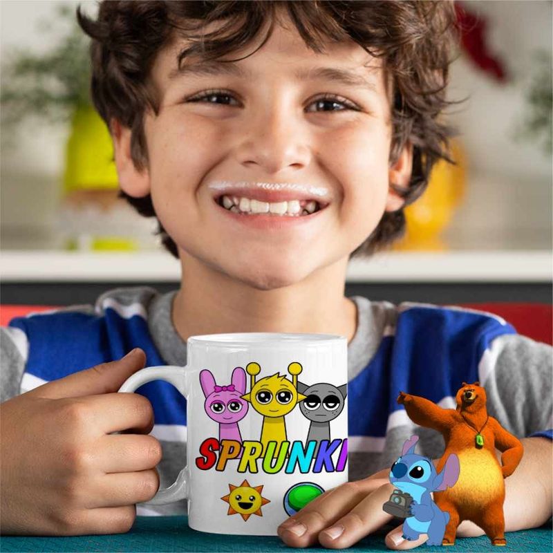 Casa si Gradina - Bucatarie si vesela - Cani si pahare - Cani si cesti - Cana Sprunki Music Game CoolTrend, alba, 330ml - Infinity.ro