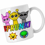 Casa si Gradina - Bucatarie si vesela - Cani si pahare - Cani si cesti - Cana Sprunki Music Game CoolTrend, alba, 330ml - Infinity.ro