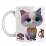 Casa si Gradina - Bucatarie si vesela - Cani si pahare - Cani si cesti - Cana SuperKitties Ghem Buddy Super Pisicute CoolTrend, alba, 330ml - Infinity.ro