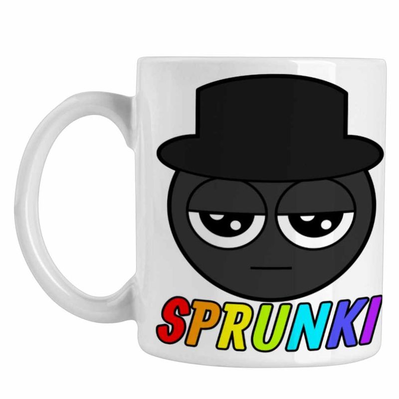 Casa si Gradina - Bucatarie si vesela - Cani si pahare - Cani si cesti - Cana Sprunki Black Music Game CoolTrend, alba, 330ml - Infinity.ro