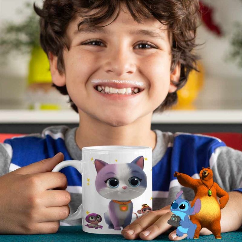 Casa si Gradina - Bucatarie si vesela - Cani si pahare - Cani si cesti - Cana SuperKitties Ghem Buddy Super Pisicute CoolTrend, alba, 330ml - Infinity.ro