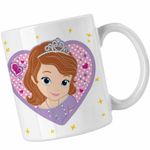 Casa si Gradina - Bucatarie si vesela - Cani si pahare - Cani si cesti - Cana Sofia Intai Inima Desene CoolTrend, alba, 330ml - Infinity.ro