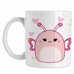 Casa si Gradina - Bucatarie si vesela - Cani si pahare - Cani si cesti - Cana Squishmallow Fluturas CoolTrend, alba, 330ml - Infinity.ro