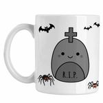 Casa si Gradina - Bucatarie si vesela - Cani si pahare - Cani si cesti - Cana Squishmallows RIP Mormant Horror CoolTrend, alba, 330ml - Infinity.ro