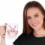 Casa si Gradina - Bucatarie si vesela - Cani si pahare - Cani si cesti - Cana Squishmallow Fluturas CoolTrend, alba, 330ml - Infinity.ro