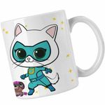 Casa si Gradina - Bucatarie si vesela - Cani si pahare - Cani si cesti - Cana Super Pisicute Bitsy SuperKitties CoolTrend, alba, 330ml - Infinity.ro
