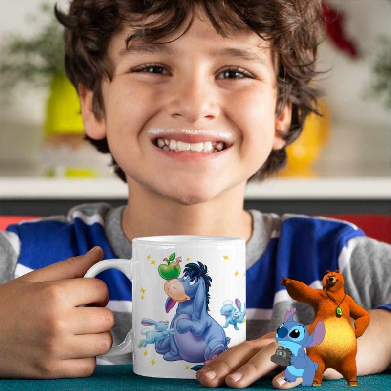 Casa si Gradina - Bucatarie si vesela - Cani si pahare - Cani si cesti - Cana Magarusul Eeyore Winnie the Pooh Puh CoolTrend, alba, 330ml - Infinity.ro