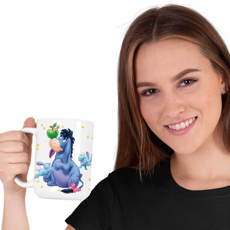 Casa si Gradina - Bucatarie si vesela - Cani si pahare - Cani si cesti - Cana Magarusul Eeyore Winnie the Pooh Puh CoolTrend, alba, 330ml - Infinity.ro