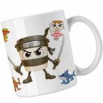 Casa si Gradina - Bucatarie si vesela - Cani si pahare - Cani si cesti - Cana Cappuccino Assassino Italian Meme Brainrot Brain Rot CoolTrend, alba, 330ml - Infinity.ro