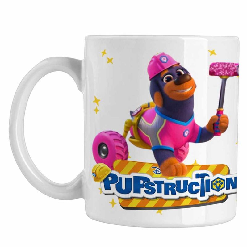 Casa si Gradina - Bucatarie si vesela - Cani si pahare - Cani si cesti - Cana Pupstruction Roxy Catelusi Constructori CoolTrend, alba, 330ml - Infinity.ro
