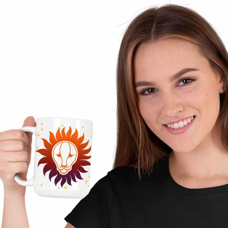 Casa si Gradina - Bucatarie si vesela - Cani si pahare - Cani si cesti - Cana Leu Horoscop Zodie Astrologie Leo CoolTrend, alba, 330ml - Infinity.ro