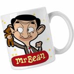 Casa si Gradina - Bucatarie si vesela - Cani si pahare - Cani si cesti - Cana Mr Bean Teddy Bear Happy CoolTrend, alba, 330ml - Infinity.ro