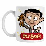 Casa si Gradina - Bucatarie si vesela - Cani si pahare - Cani si cesti - Cana Mr Bean Teddy Bear Happy CoolTrend, alba, 330ml - Infinity.ro