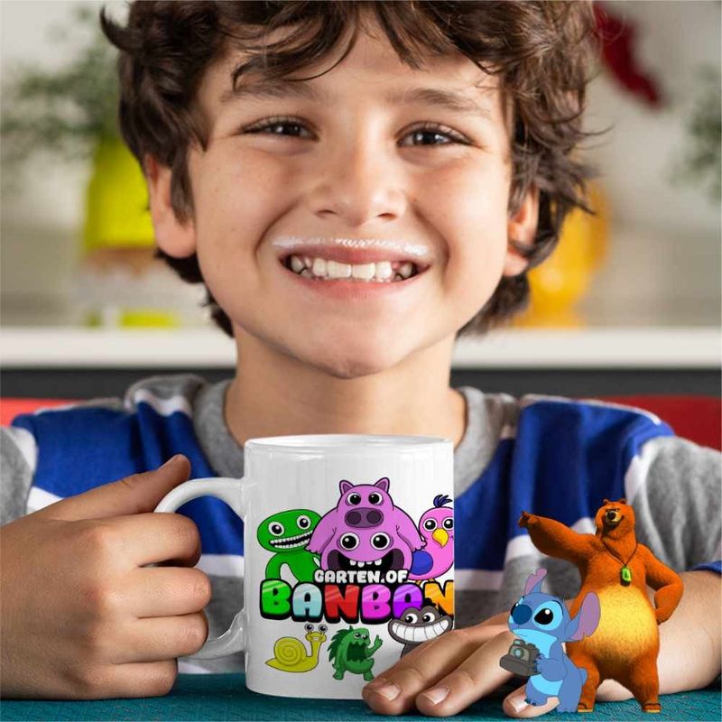 Casa si Gradina - Bucatarie si vesela - Cani si pahare - Cani si cesti - Cana Garden Banban Jumbo Pigster Opila CoolTrend, alba, 330ml - Infinity.ro