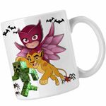 Casa si Gradina - Bucatarie si vesela - Cani si pahare - Cani si cesti - Cana Owlette Creeper Garda Felina Kion CoolTrend, alba, 330ml - Infinity.ro