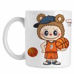 Casa si Gradina - Bucatarie si vesela - Cani si pahare - Cani si cesti - Cana Labubu Basketball Baschet CoolTrend, alba, 330ml - Infinity.ro