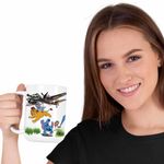 Casa si Gradina - Bucatarie si vesela - Cani si pahare - Cani si cesti - Cana Bombardiro Crocodilo Garda Felina Meme CoolTrend, alba, 330ml - Infinity.ro