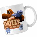 Casa si Gradina - Bucatarie si vesela - Cani si pahare - Cani si cesti - Cana Grizzy Lemingi Prastie Lemings CoolTrend, alba, 330ml - Infinity.ro