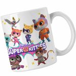 Casa si Gradina - Bucatarie si vesela - Cani si pahare - Cani si cesti - Cana Super Pisicute All Team CoolTrend, alba, 330ml - Infinity.ro