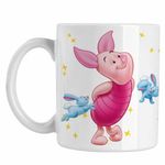 Casa si Gradina - Bucatarie si vesela - Cani si pahare - Cani si cesti - Cana Purcelusul Piglet Ursuletul Winnie the Pooh Puh CoolTrend, alba, 330ml - Infinity.ro