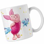 Casa si Gradina - Bucatarie si vesela - Cani si pahare - Cani si cesti - Cana Purcelusul Piglet Ursuletul Winnie the Pooh Puh CoolTrend, alba, 330ml - Infinity.ro