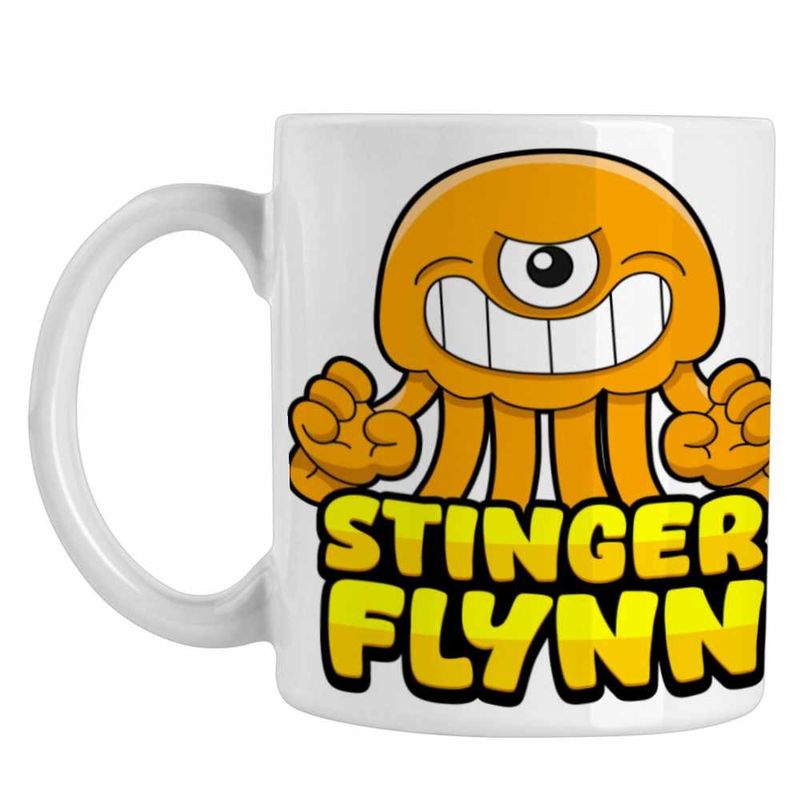 Casa si Gradina - Bucatarie si vesela - Cani si pahare - Cani si cesti - Cana Banban Stinger Flynn Caracatita CoolTrend, alba, 330ml - Infinity.ro