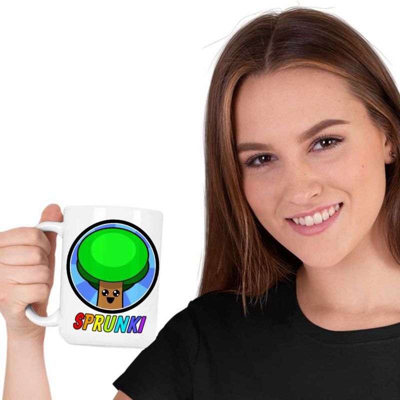 Casa si Gradina - Bucatarie si vesela - Cani si pahare - Cani si cesti - Cana Sprunki Tree Music Game CoolTrend, alba, 330ml - Infinity.ro