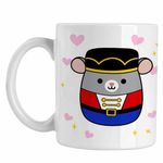 Casa si Gradina - Bucatarie si vesela - Cani si pahare - Cani si cesti - Cana Squishmallows Soldatel Mos Craciun Gerila CoolTrend, alba, 330ml - Infinity.ro
