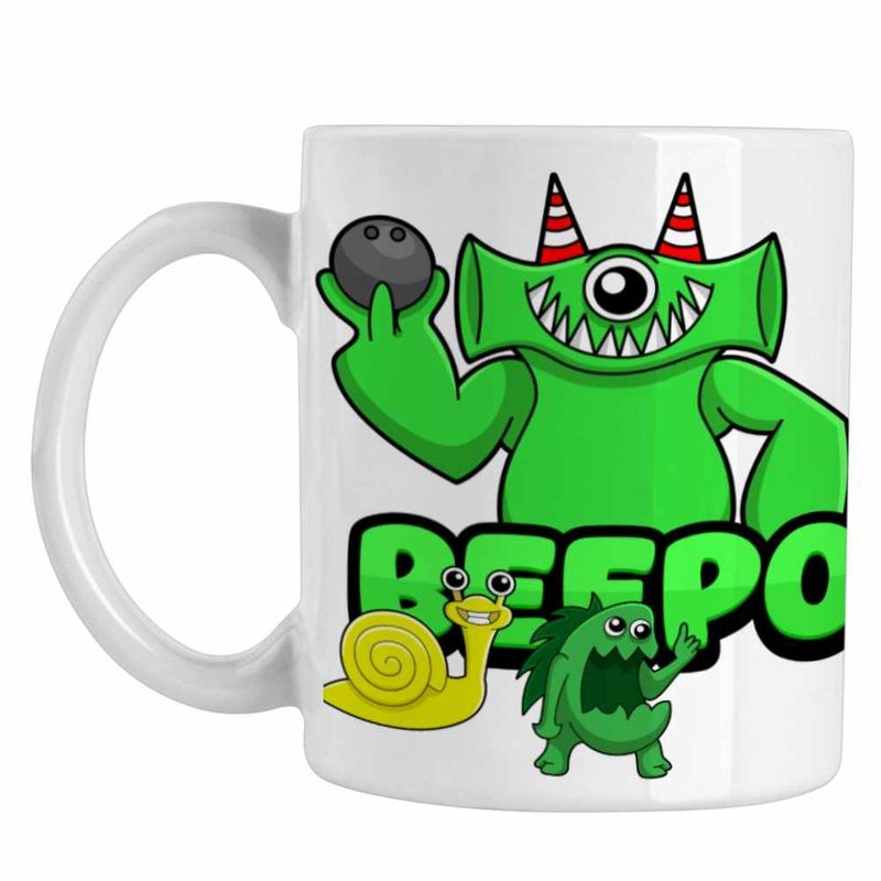 Casa si Gradina - Bucatarie si vesela - Cani si pahare - Cani si cesti - Cana Banban Beepo Jocuri Combo CoolTrend, alba, 330ml - Infinity.ro
