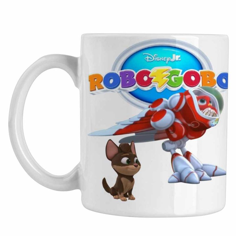 Casa si Gradina - Bucatarie si vesela - Cani si pahare - Cani si cesti - Cana Robogobo Wingo Robosuit CoolTrend, alba, 330ml - Infinity.ro