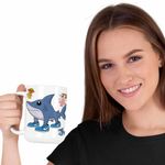 Casa si Gradina - Bucatarie si vesela - Cani si pahare - Cani si cesti - Cana Tralalero Tralala Italian Brain rot Brainrot CoolTrend, alba, 330ml - Infinity.ro