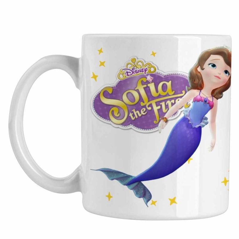 Casa si Gradina - Bucatarie si vesela - Cani si pahare - Cani si cesti - Cana Sofia Intai Sirena, Sofia the First CoolTrend, alba, 330ml - Infinity.ro